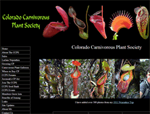 Tablet Screenshot of coloradocarnivorousplantsociety.com